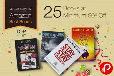 Get Minimum 50% off on Top 25 Books | January Best Reads - Amazon