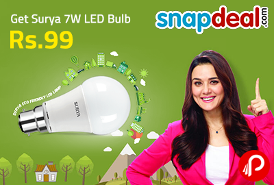 Get Surya 7W LED Bulb in 99 | Make in India - Snapdeal