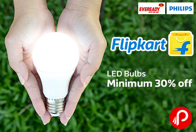 Get Minimum 30% off on Branded LED Bulbs - Flipkart