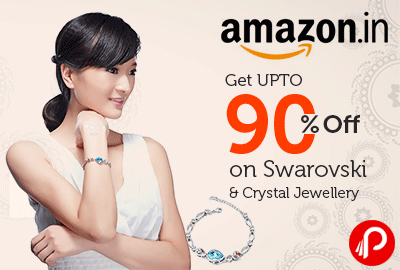 Get UPTO 90% off on Swarovski and Crystal Jewellery | Deal of The Day - Amazon