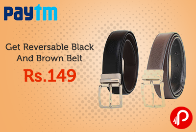 Get Reversable Black And Brown Belt Rs. 149 - Paytm