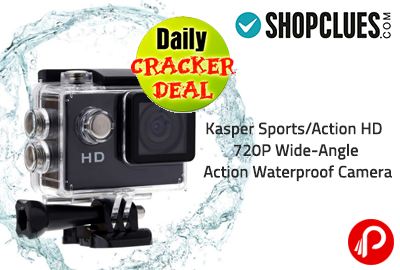 Kasper Sports/Action HD 720P Wide-Angle Action Waterproof Camera | Cracker Deal - Shopclues
