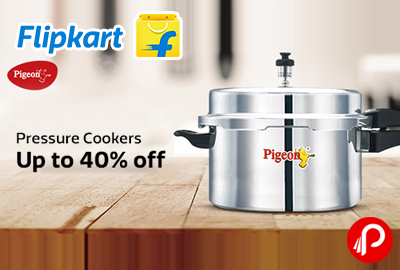 Get UPTO 40% off on Pressure Cookers - Flipkart