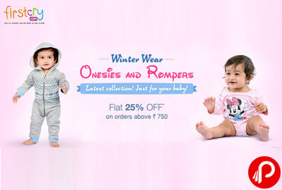 Onesies & Rompers Flat 25% off Winter Wear - Firstcry