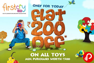 Toys Rs. 200 off on Toys worth Rs. 500 - Firstcry