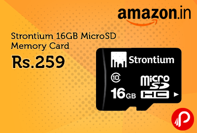 Get Strontium 16GB MicroSD Memory Card in 259 - Amazon