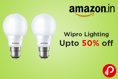 Wipro Lighting Upto 50% off - Amazon