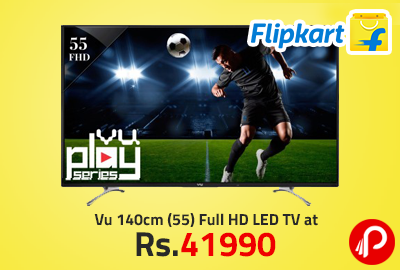 Vu 140cm (55) Full HD LED TV at Rs. 41990 - Flipkart