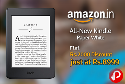 Kindle PaperWhite Flat Rs 2000 Discount just at Rs.8999 - Amazon