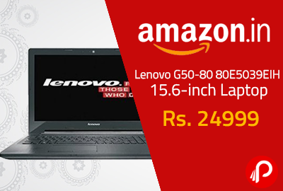 Lenovo G50-80 80E5039EIH 15.6-inch Laptop @ Rs. 24999 | Deal of the Day - Amazon