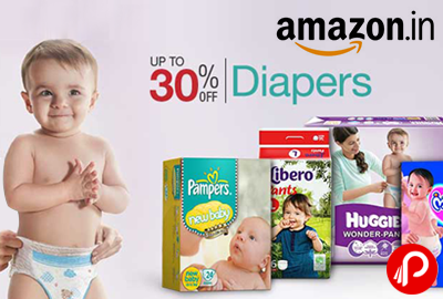 Diapers UPTO 30% off Huggies, MamyPoko, Pampers, Libero - Amazon