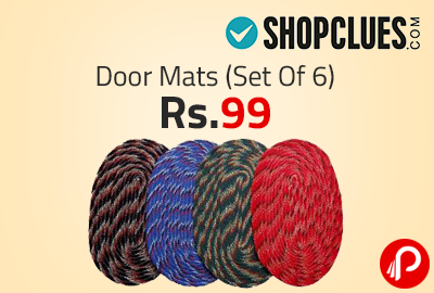 Door Mats (Set Of 6) at Rs.99 | Special Deal - Shopclues