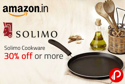 Solimo Cookware 30% off or more - Amazon