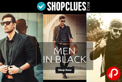 Men’s Collection @ Min 50% Off | Men in Black | Rule in Black - Shopclues