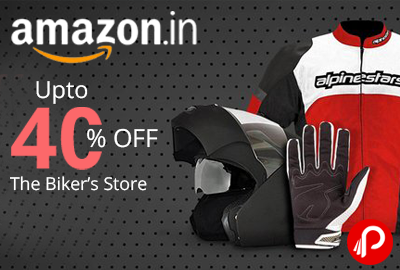 Helmets, Gloves Upto 40% off The Bikers Store - Amazon
