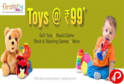 Toys at Rs. 99 Soft Toys, Board Game, Block & Stacking Games - Firstcry