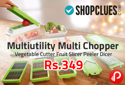 Multiutility Multi Chopper Vegetable Cutter Fruit Slicer Peeler Dicer