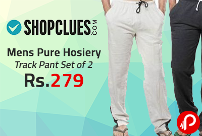 Mens Pure Hosiery Track Pant Set of 2 at Rs. 279 - Shopclues