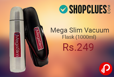 Mega Slim Vacuum Flask (1000ml) Rs.249 - Shopclues