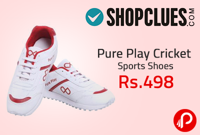 Pure Play Cricket Sports Shoes @ Rs.498 | Daily Cracker Deal - Shopclues