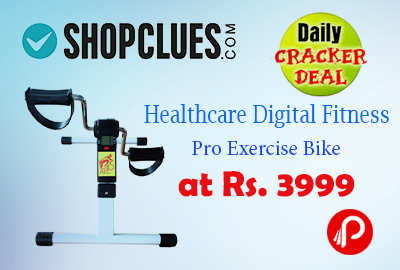 Healthcare Digital Fitness Pro Exercise Bike at Rs. 3999 | Daily Cracker Deal - Shopclues