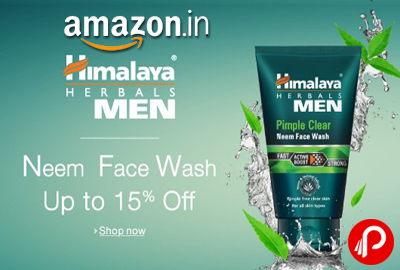 Himalaya Men Pimple Clear Neem Face Wash at Rs.135 - Amazon