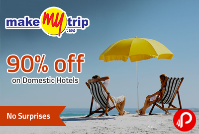 90% off on Domestic Hotels | No Surprises - MakeMyTrip