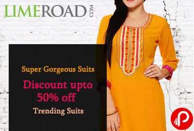 Super Gorgeous Suits Discount upto 50% off | Trending Suits - Limeroad