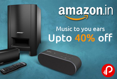 Music to your Ears | Upto 40% Off on Premium Speakers - Amazon