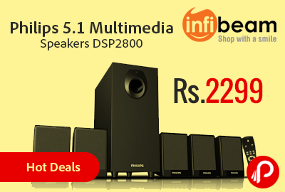Philips 5.1 Multimedia Speakers DSP2800 at Rs.2299 | Hot Deals - InfiBeam