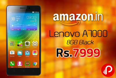 Lenovo A7000 8GB Black at Rs.7999 - Amazon