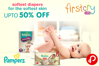 Pampers Diapers Upto 50% off - Firstcry