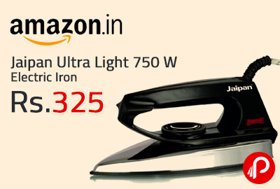 Jaipan Ultra Light 750 W Electric Iron at Rs.325 - Amazon