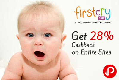 Get 28% Cashback on Entire Site - Firstcry