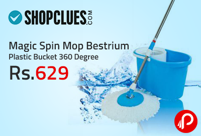 Magic Spin Mop Bestrium Plastic Bucket 360 Degree at Rs.629 - Shopclues