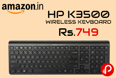 HP K3500 WIRELESS KEYBOARD at Rs.749 - Amazon