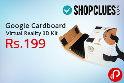 Google Cardboard Virtual Reality 3D Kit at Rs.199 - Shopclues