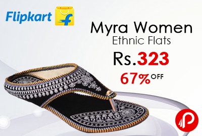 Myra Women Ethnic Flats at Rs.323 - Flipkart