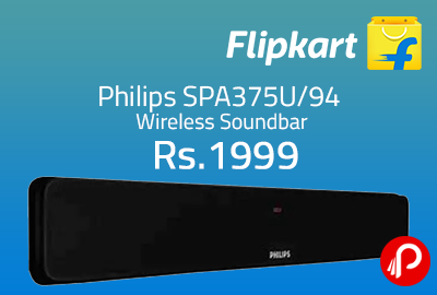 Philips SPA375U/94 Wireless Soundbar at Rs.1999 - Flipkart