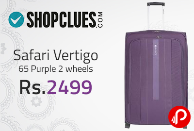 Safari Vertigo 65 Purple 2 wheels at Rs.2499 - Shopclues