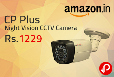 CP Plus Night Vision CCTV Camera at Rs.1229 - Amazon