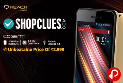 Exclusive Cognet 1GB RAM, 4inch, 1.3 Quad core Mobile Only in Rs. 2999 - Shopclues
