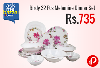 Birdy 32 Pcs Melamine Dinner Set at Rs.735 - AskMeBazaar