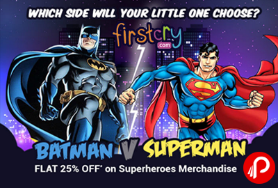 Batman Vs Superman Merchandise Flat 25% off - FirstCry