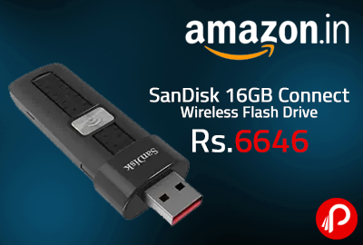 SanDisk 16GB Connect Wireless Flash Drive at Rs.6646 - Amazon