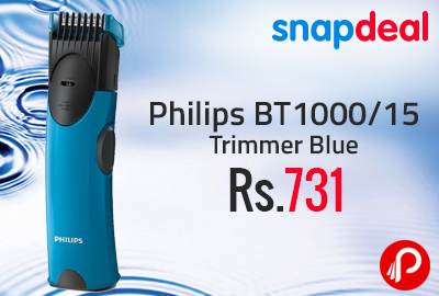 Philips BT1000/15 Trimmer Blue at Rs.731 - Snapdeal