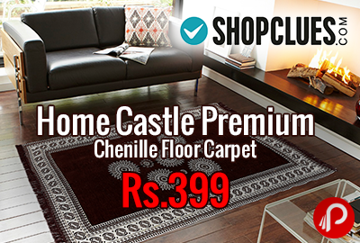 Home Castle Premium Chenille Floor Carpet at Rs.399 - Shopclues