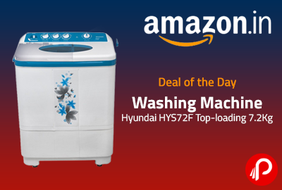 Washing Machine Hyundai HYS72F Top-loading 7.2Kg at Rs.7499 - Amazon