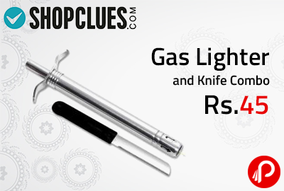 Gas Lighter and Knife Combo at Rs.45 - Shopclues