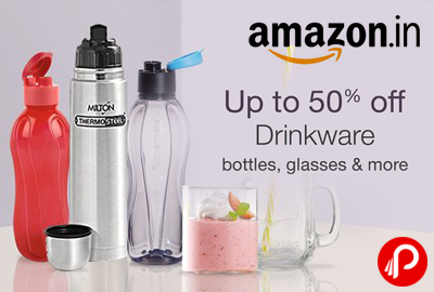 Bottles, Glasses Drinkwares Upto 50% off - Amazon